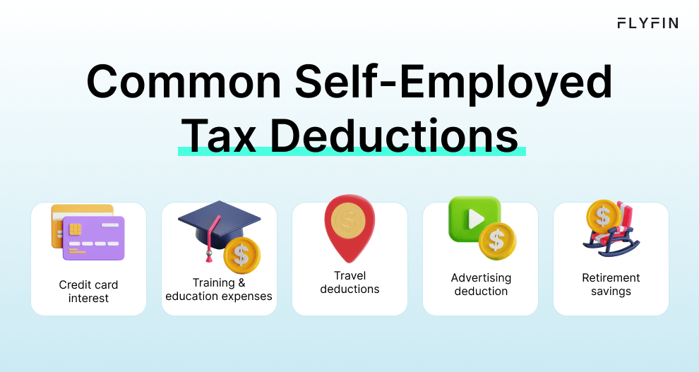 SelfEmployed Tax Deductions Lower Your 1099 Taxes FlyFin