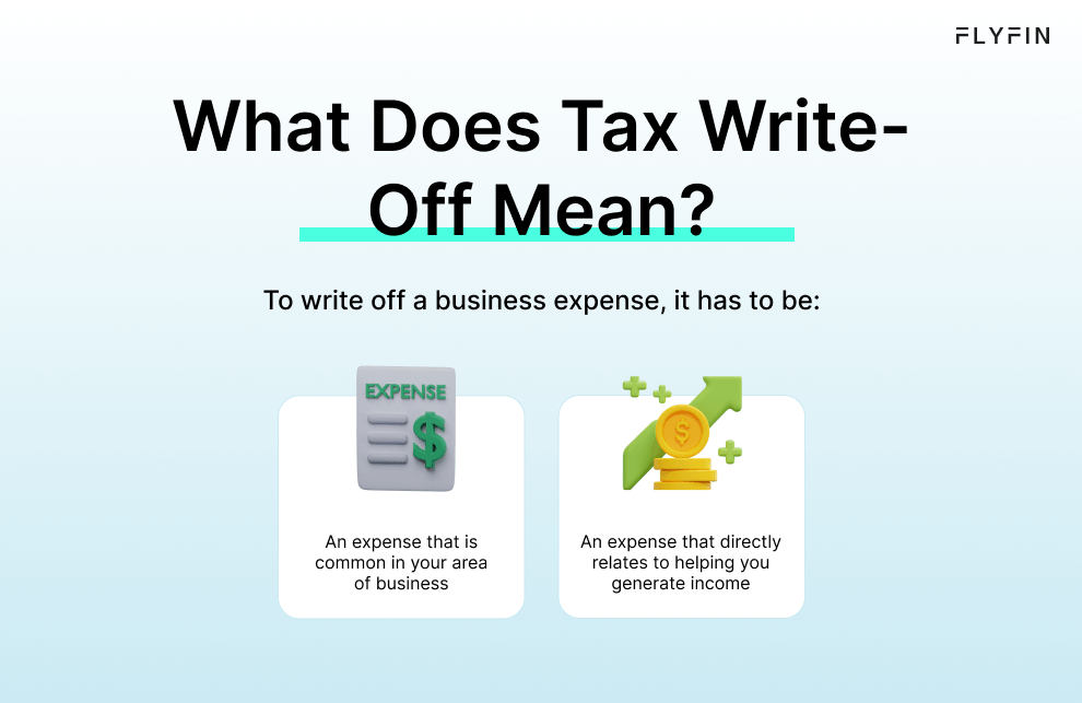 How To Claim Tax WriteOffs with FlyFin