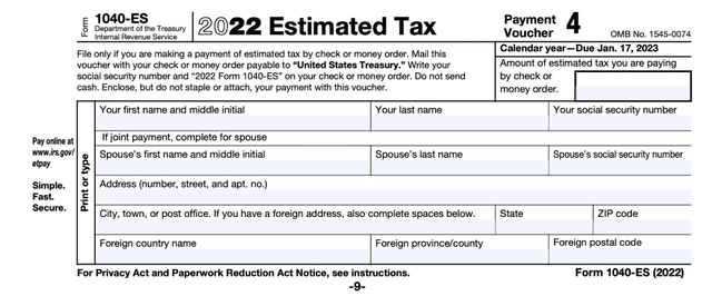 Form 1040-ES | Pay Estimated Quarterly Taxes | FlyFin