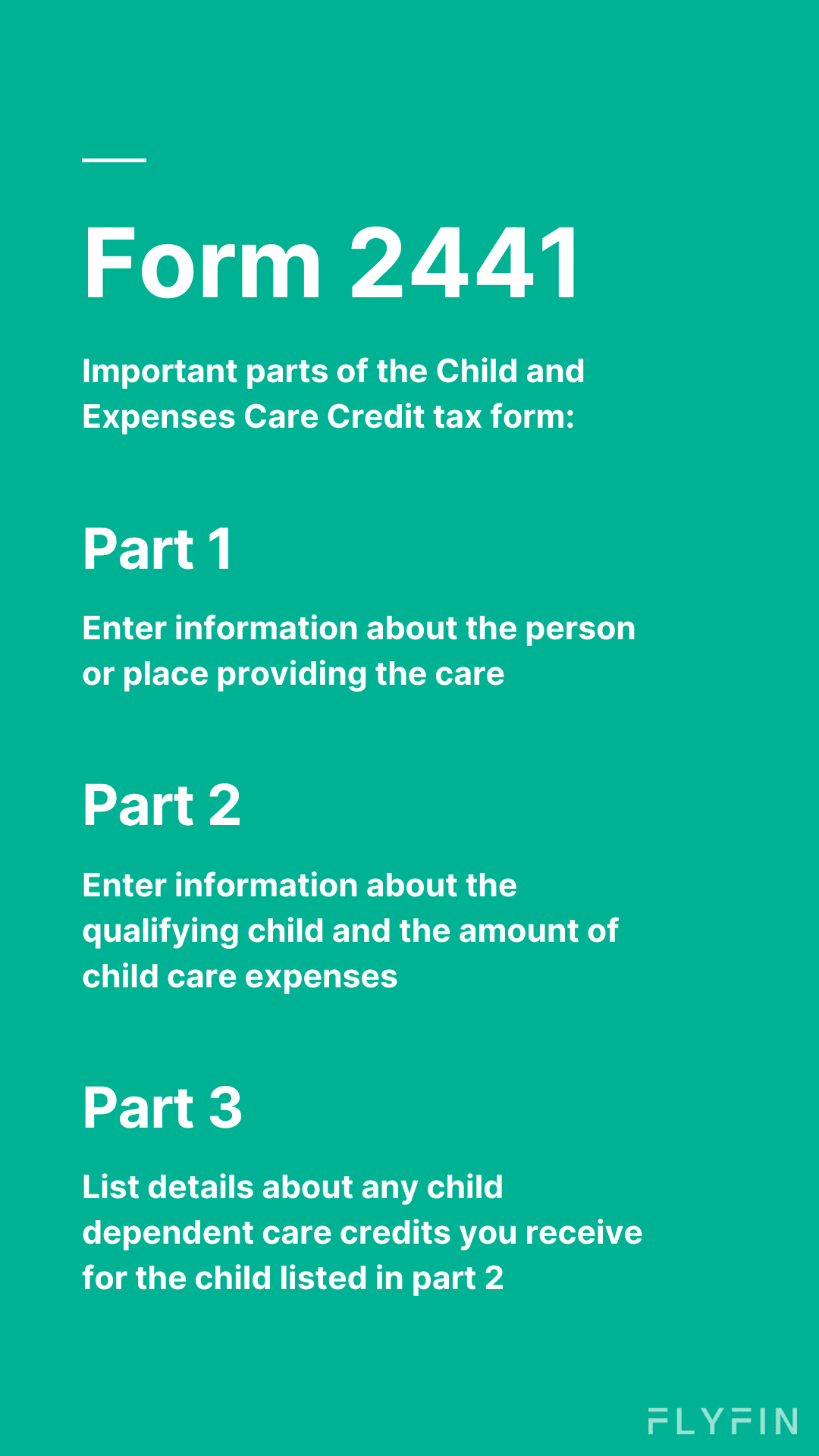 Image of Form 2441 with important parts of Child and Care Credit tax form. Includes info on care provider, child expenses, and dependent care credits. Relevant for taxes.
