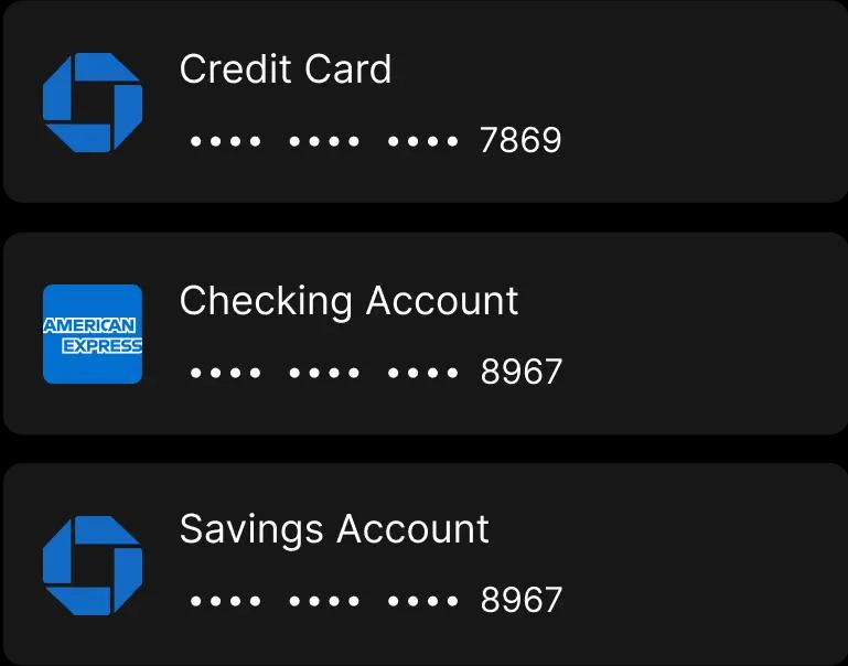 Available Bank Accounts