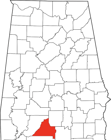A photo highlighting Conecuh County in Alabama
