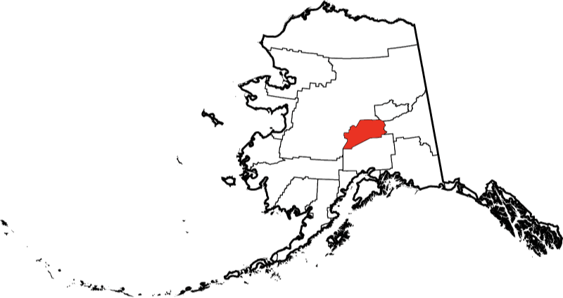 A photo highlighting Denali Borough in Alaska
