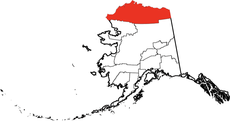 A photo highlighting North Slope Borough in Alaska