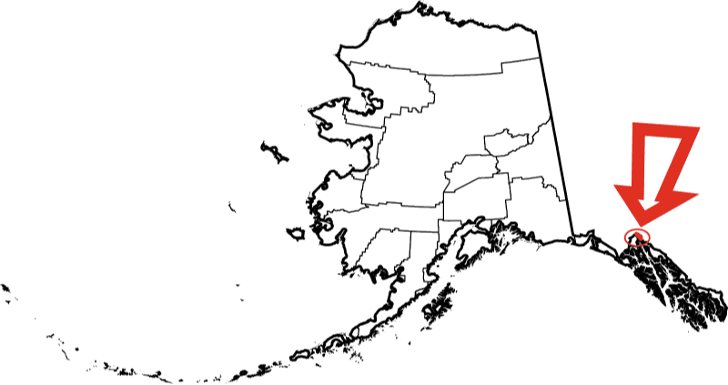An image displaying Skagway Municipality in Alaska