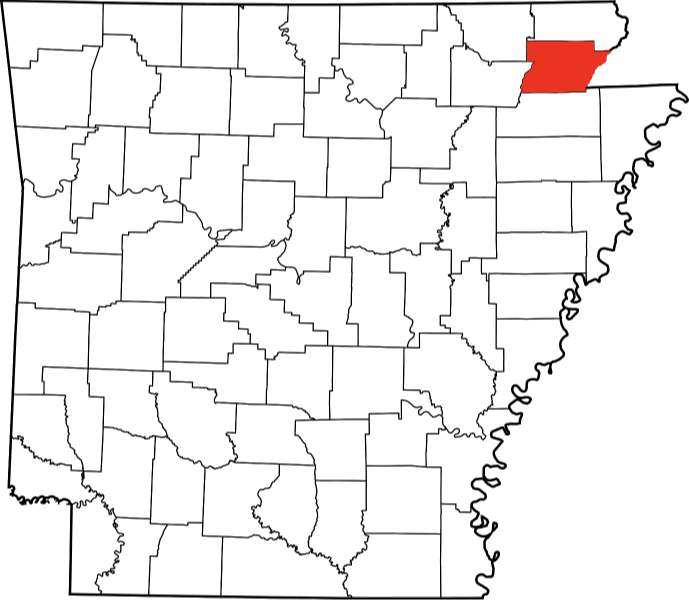 A photo highlighting Greene County in Arkansas