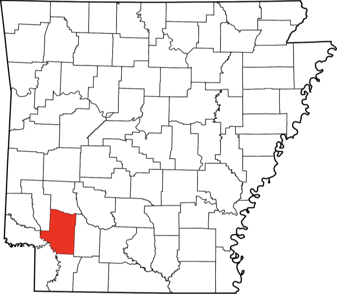 An image displaying Hempstead County in Arkansas