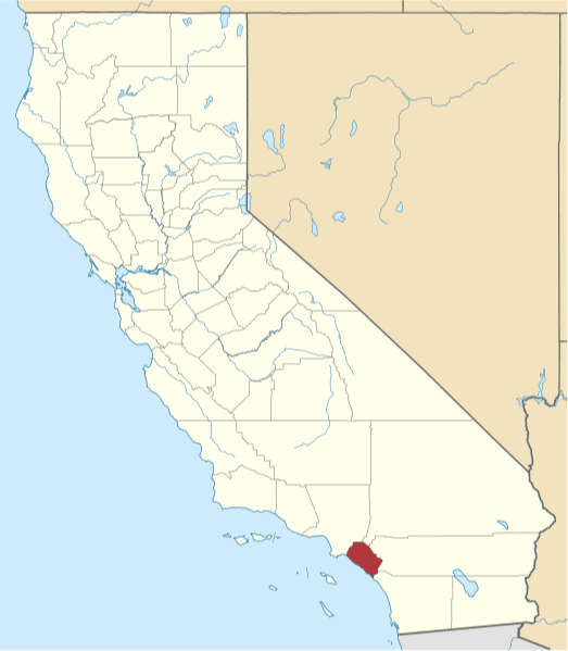 A picture of Orange County in California.