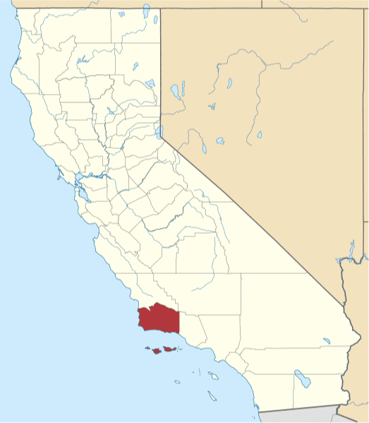 A picture of Santa Barbara County in California