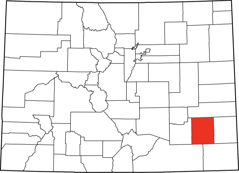 A photo displaying Bent County in Colorado