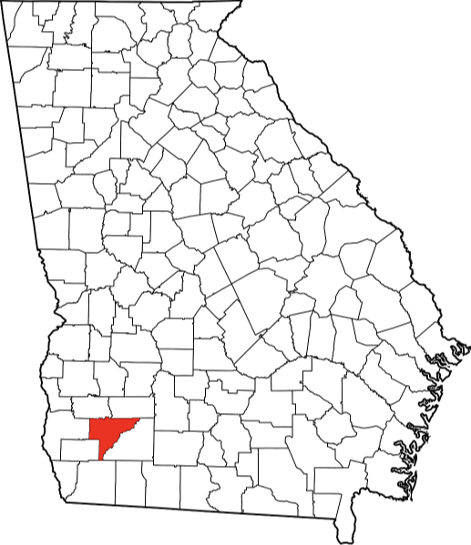 A photo displaying Baker County in Georgia