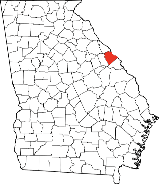 A photo displaying Columbia County in Georgia