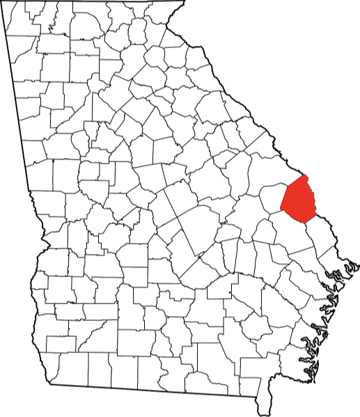 A photo displaying Screven County in Georgia