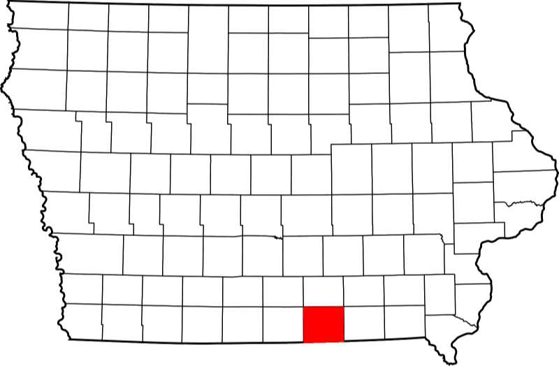 An illustration of Appanoose County in Iowa
