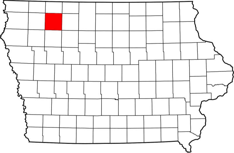 A photo of Clay County in Iowa