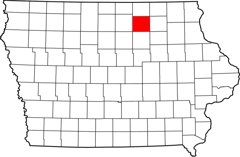 An illustration of Floyd County in Iowa