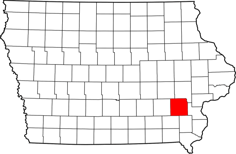 An illustration of Washington County in Iowa
