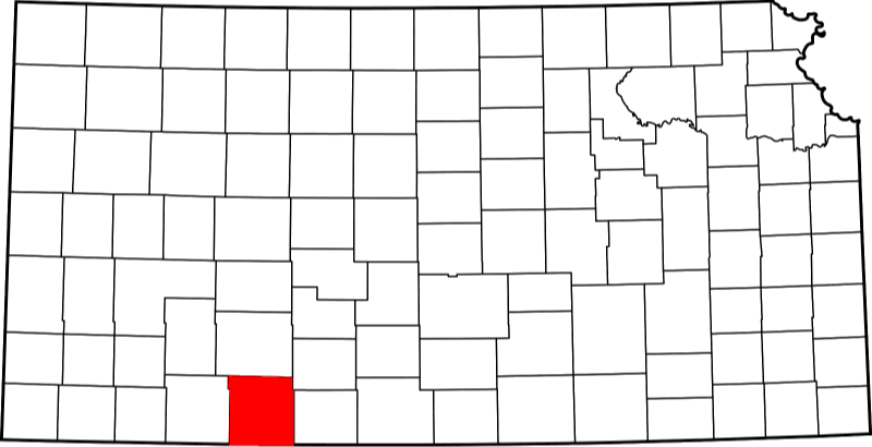 An illustration of Clark County in Kansas
