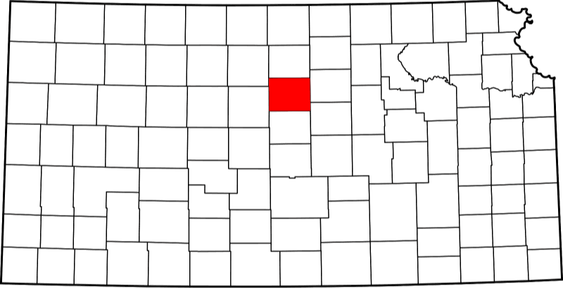 An illustration of Lincoln County in Kansas