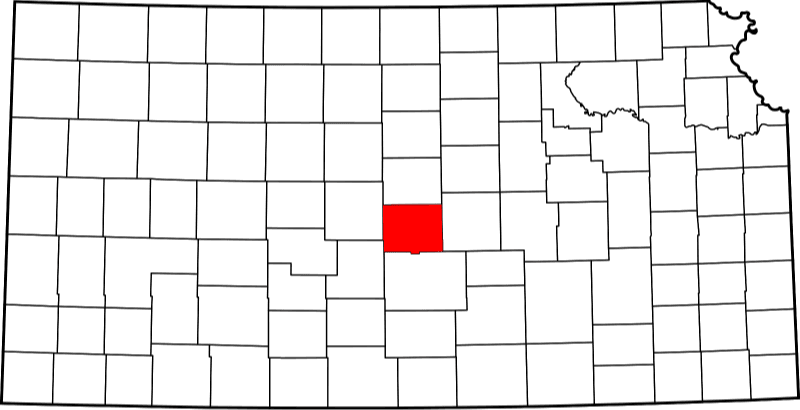 An illustration of Rice County in Kansas