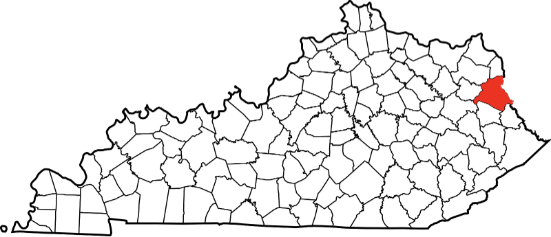 An image showing Lawrence County in Kentucky