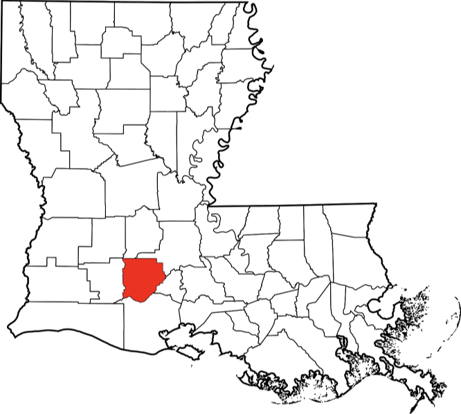 An illustration of Acadia Parish in Louisiana