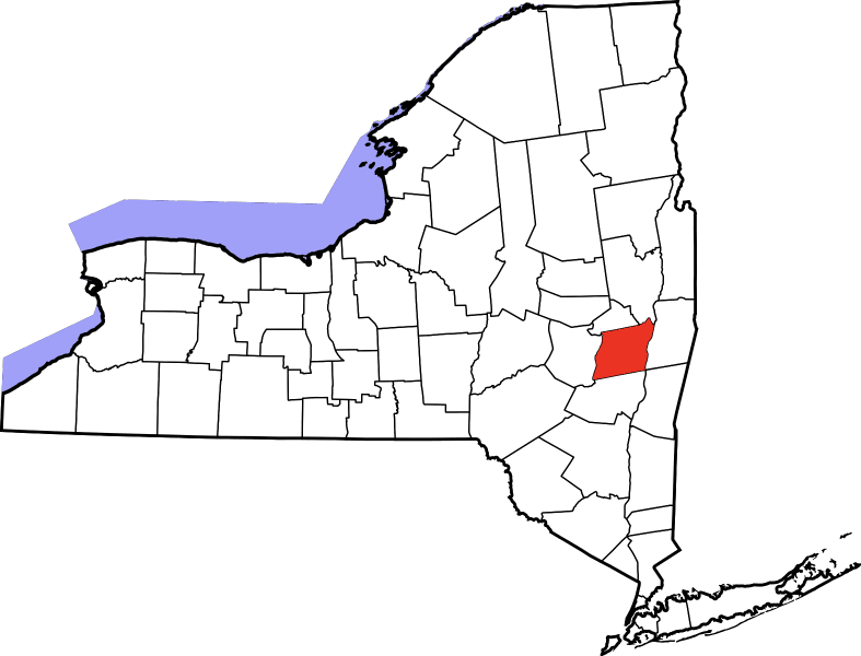 A picture displaying Albany County in New York