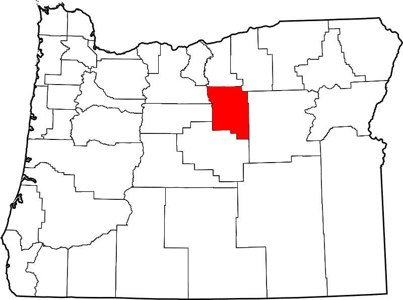 An illustration of Wheeler County in Oregon