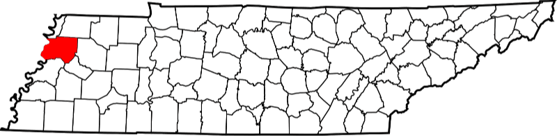 A photo of Dyer County in Tennessee