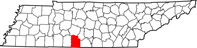 An image showing Giles County in Tennessee