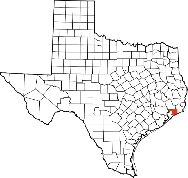 A picture displaying Chambers County in Texas
