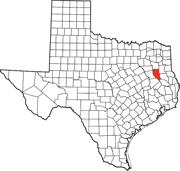 A picture displaying Cherokee County in Texas