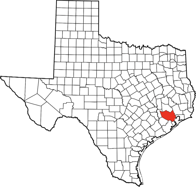 A picture displaying Harris County in Texas