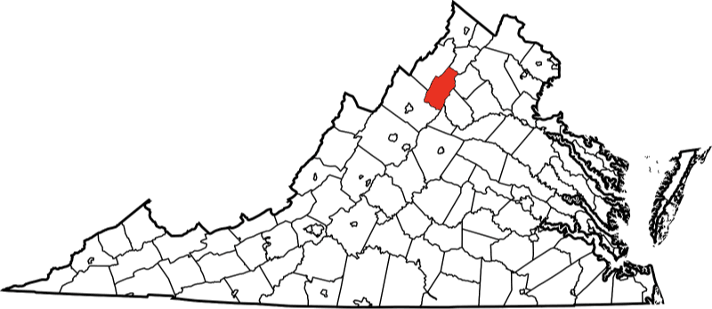 An image highlighting Patrick County in Virginia