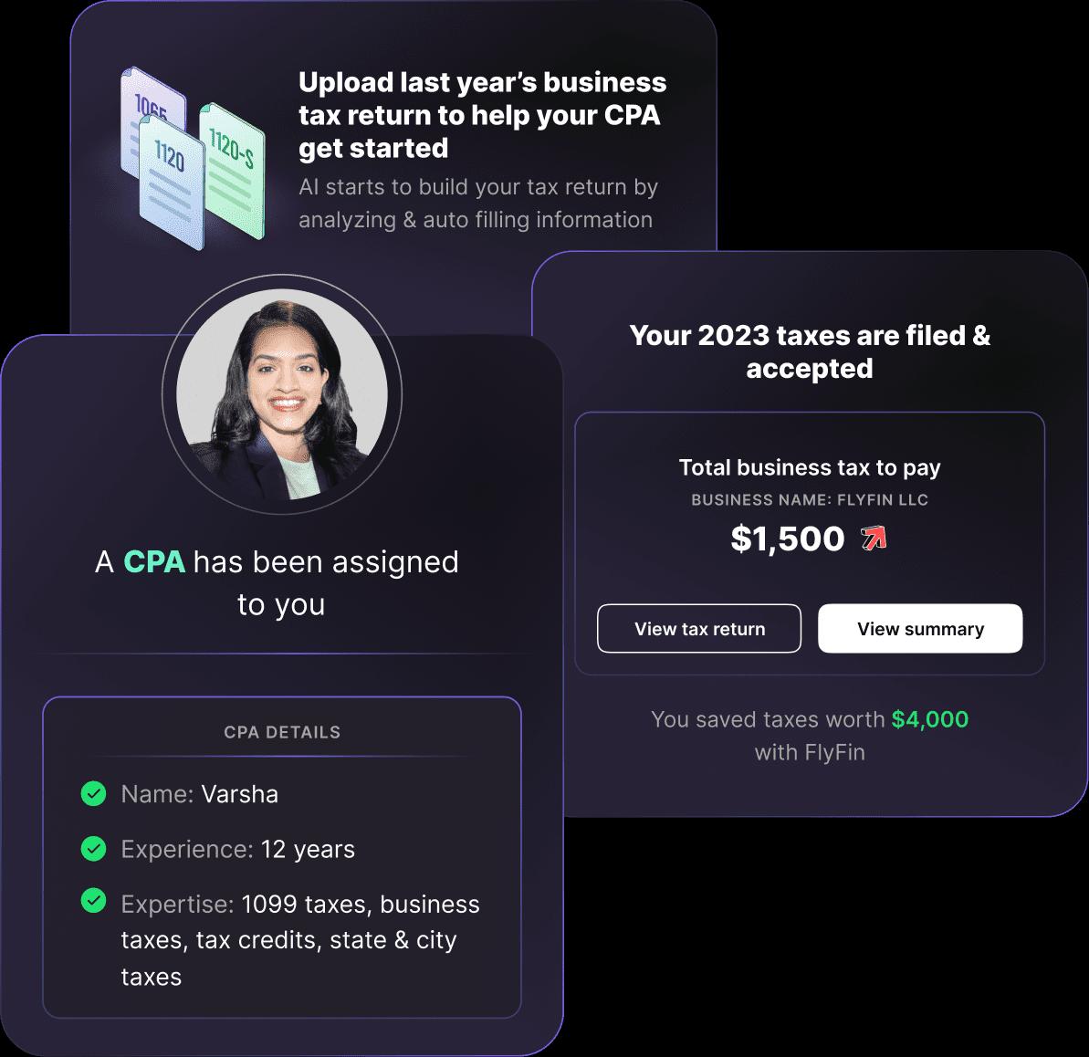 A CPA has been assigned to you