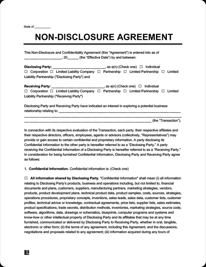 non_disclosure_agreement