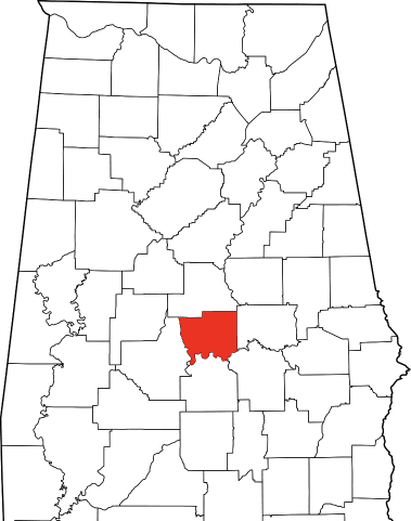 An image showing Autauga County in Alabama