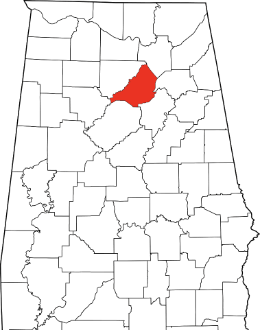 An image showing Blount County in Alabama