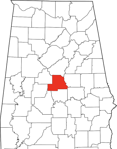 An image displaying Chilton County in Alabama