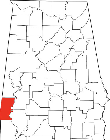 A picture of Choctaw County in Alabama