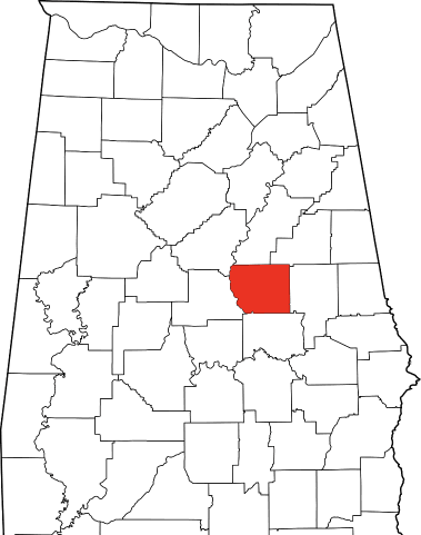 An image displaying Coosa County in Alabama