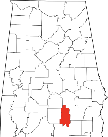 An image showing Crenshaw County in Alabama