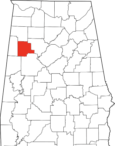 An image showing Fayette County in Alabama