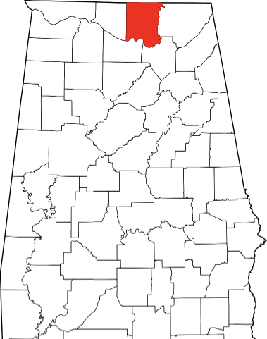 An image showing Madison County in Alabama