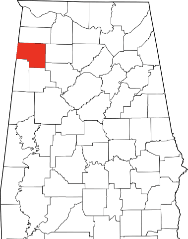 An image displaying Marion County in Alabama