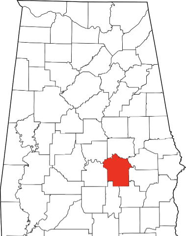 An image displaying Montgomery County in Alabama