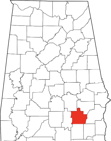 An image showing Pike County in Alabama