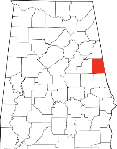 A photo highlighting Randolph County in Alabama