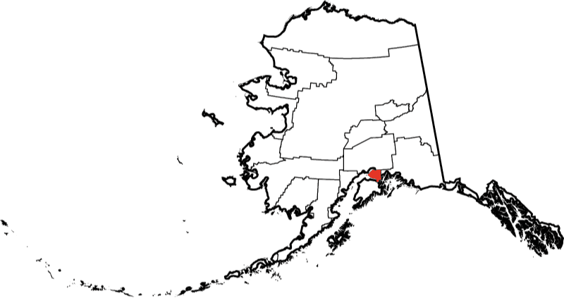 An image displaying Anchorage Municipality in Alaska