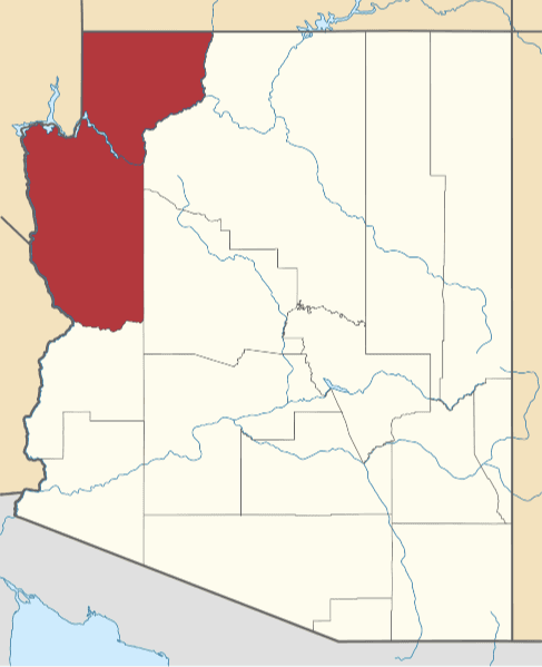An image displaying Mohave County in Arizona